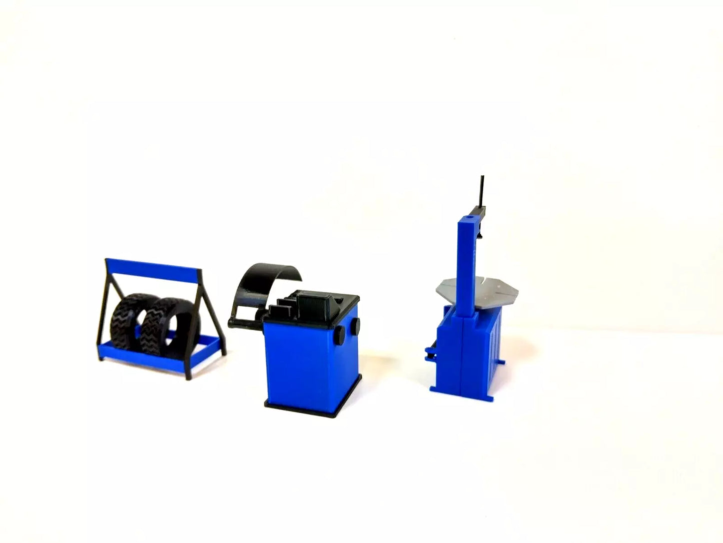 Tyre service equipment Tire shop tools 1:18 scale Model car display decoration