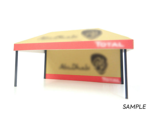 Rally Display Diorama Model in Scale 1:43 Sport Cars Small Tent For Car Models