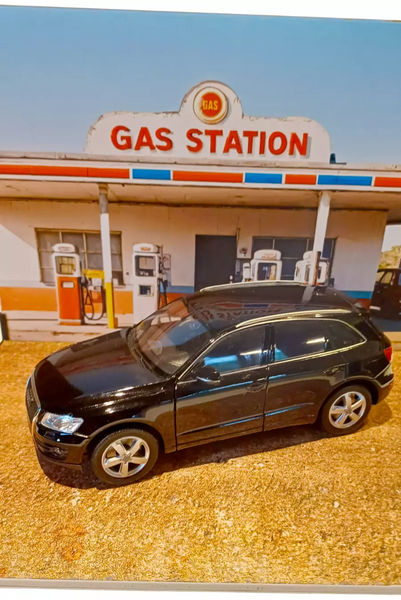 Gas station display Diorama model 1/24 Petrol station Scale 1:24 Miniature