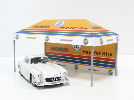 diorama rally tent display scale 1/24