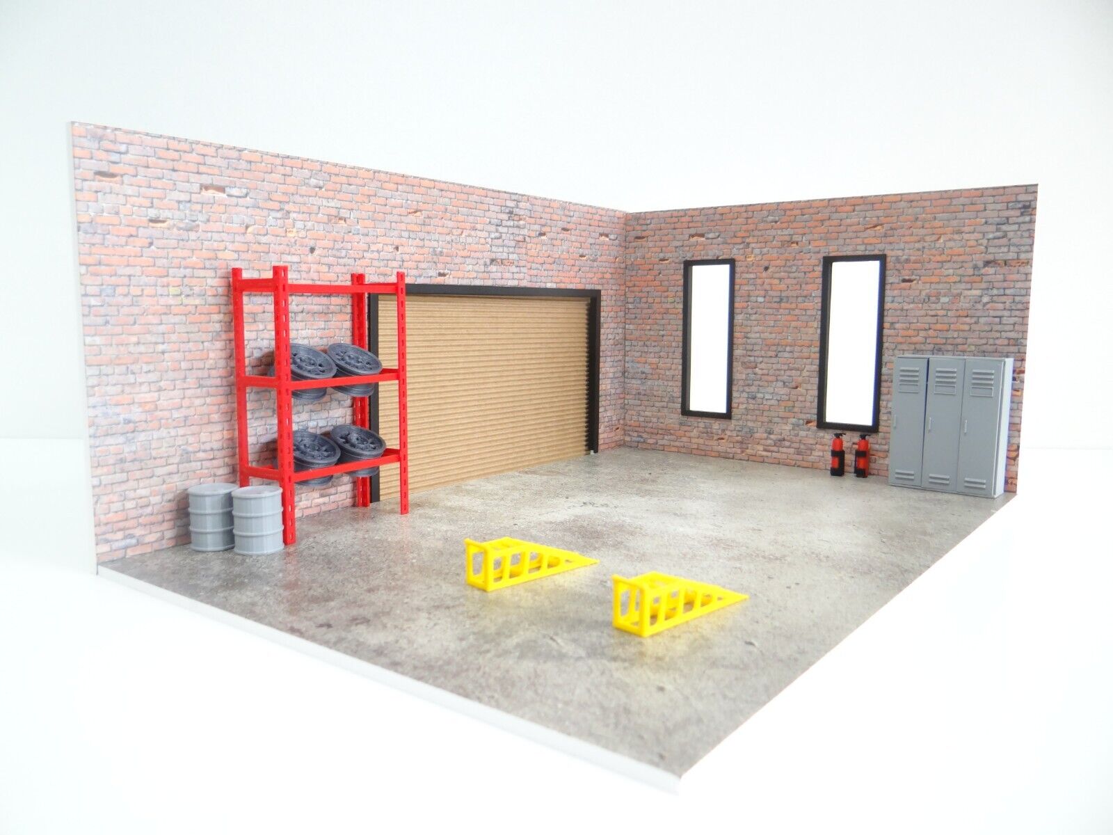 Auto Parts and Service Garage Diorama Model Kit 1/60-1/64