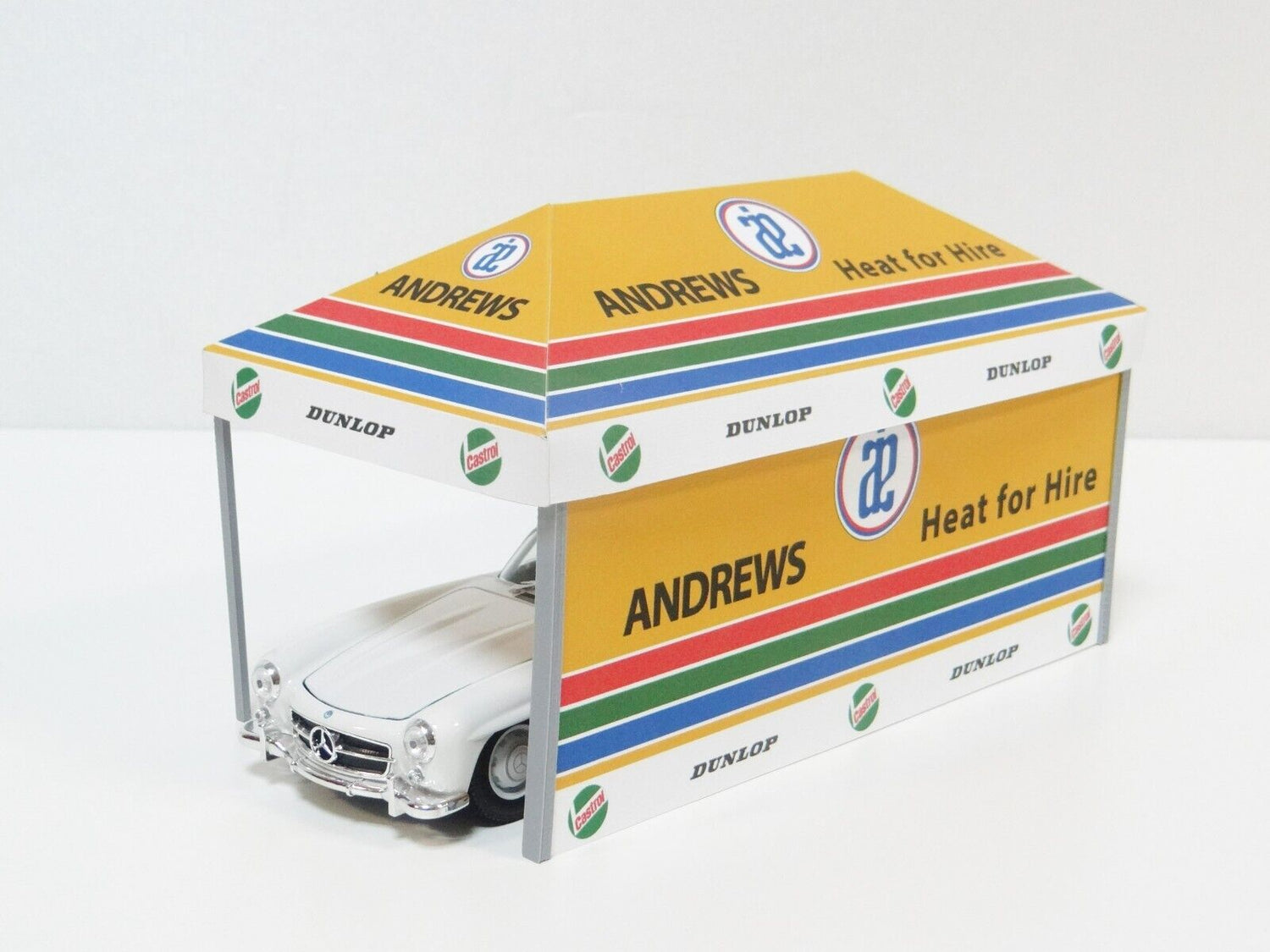 racetrack tent miniature decoration scale 1:24