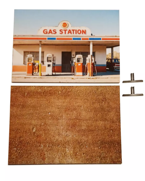 Gas station display Diorama model 1/24 Petrol station Scale 1:24 Miniature