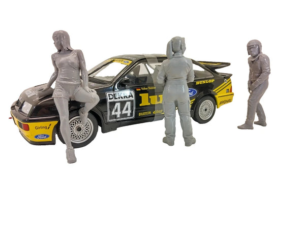 1:18 scale car racer figure for model car diorama