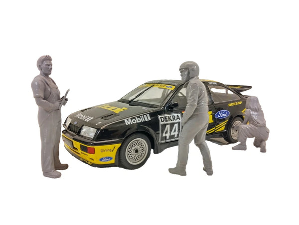1:18 scale car racer figure for model car display