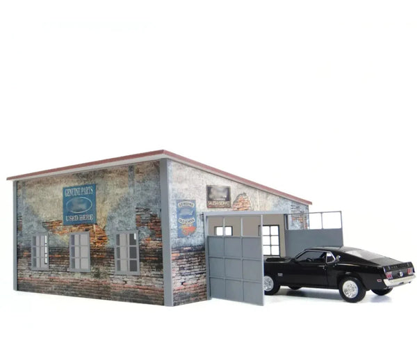 Diorama Kit Garage: PVC Plastic Parts