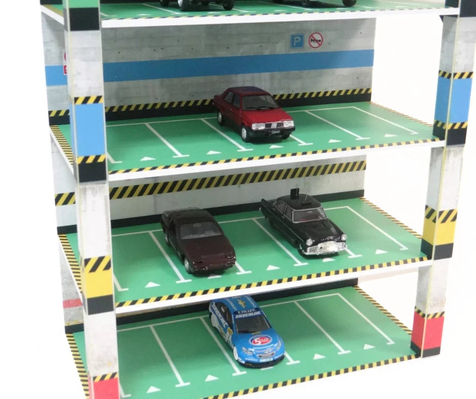 Scale model parking lot display