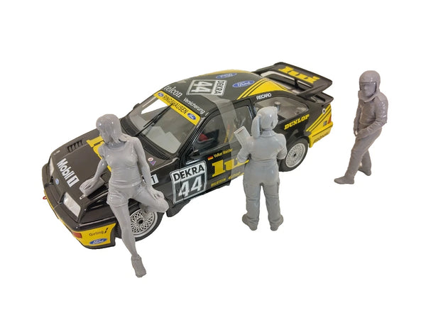 Mechanic and racer figures set 1:18 scale diorama accessory