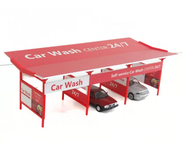 Car Wash Diorama Kit - Auto Display Model Scene for Diecast Cars 1:43 Scale