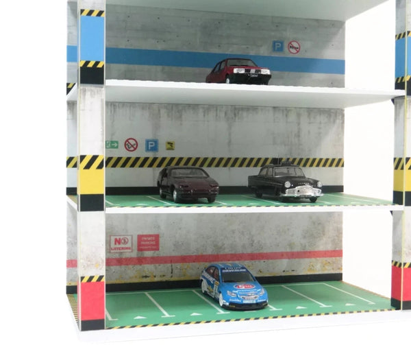 Multi-floor garage for diecast cars