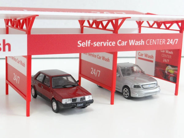 Car Wash Diorama Kit - Auto Display Model Scene for Diecast Cars 1:43 Scale