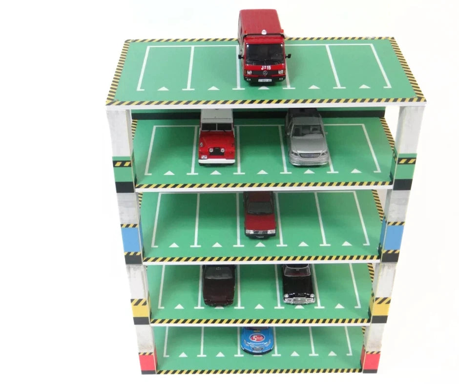 1:43 scale car parking structure