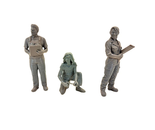 1/18 scale figures for model car garage