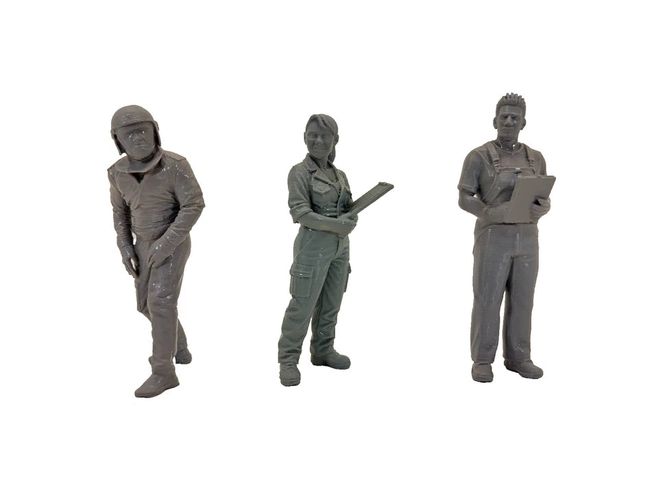 Auto Mechanics - Car Racer Figures 1:18 Scale – Diorama Garage Accessories 1/18