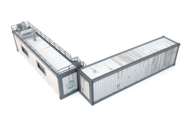 Office containers Model car display decoration 1:43 scale Diorama decor 1/43