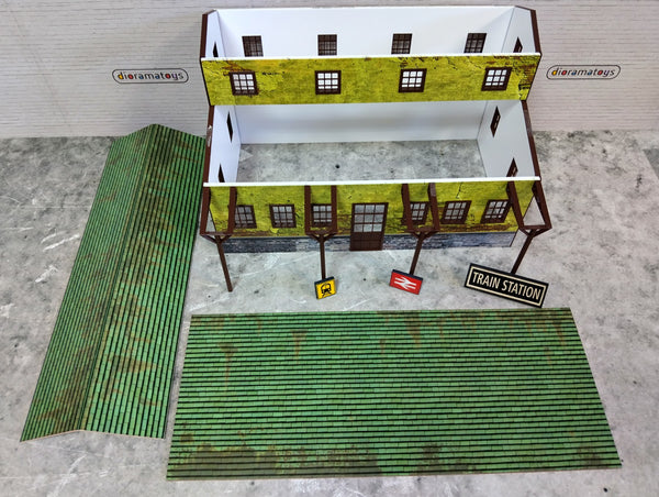 Railway station G gauge Train station 1:22.5 scale Diorama model kit