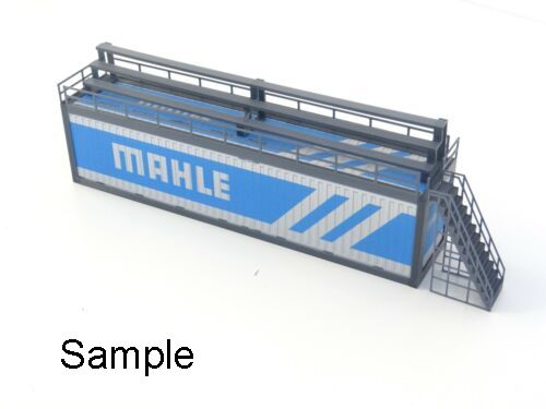 Scale 1:43 Diorama container tribune Diorama rally parts Racetrack decoration