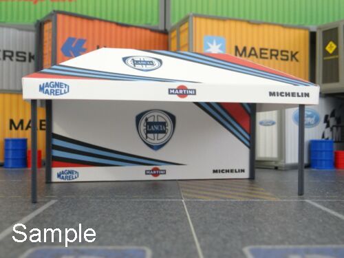 Rally Display Diorama Model Scale 1:43 Sport Cars Small Tent – dioramatoys