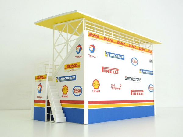 Scale 1:43 Rally grandstand bench Diorama racetrack tribune Display decoration