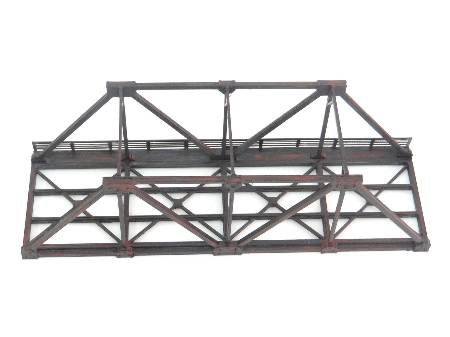Railway Bridge Model Diorama Parts Scale HO 1:87 Painted Railroad Bridge Plastic