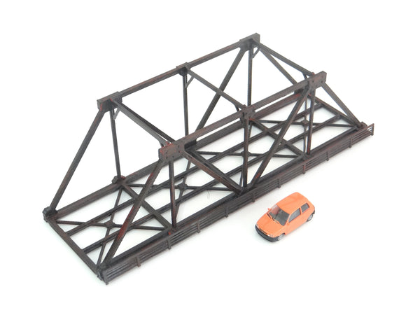 Railway Bridge Model Diorama Parts Scale HO 1:87 Painted Railroad Bridge Plastic