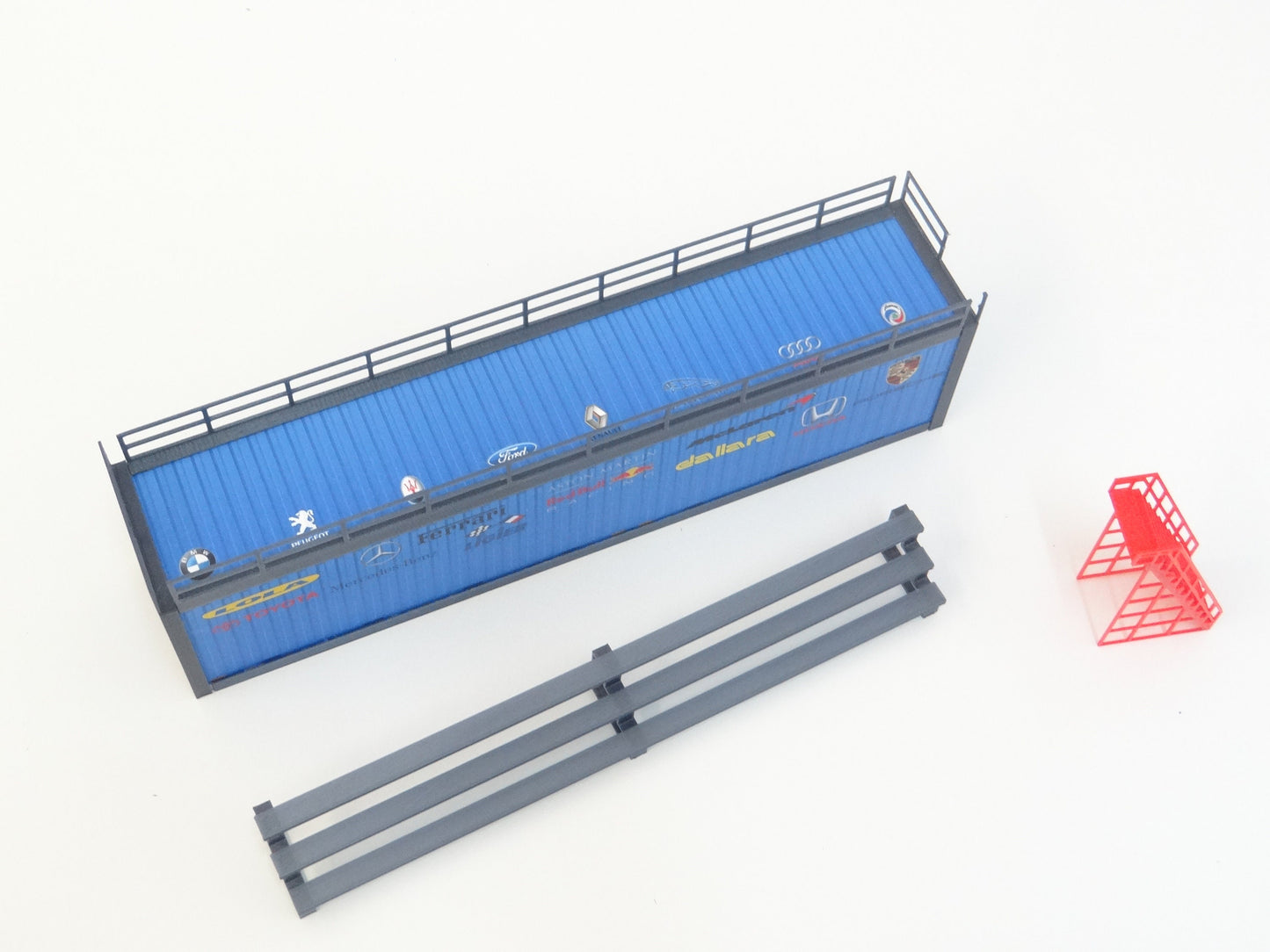 Scale 1:43 Diorama container tribune Sports car models display decoration Rally diorama parts
