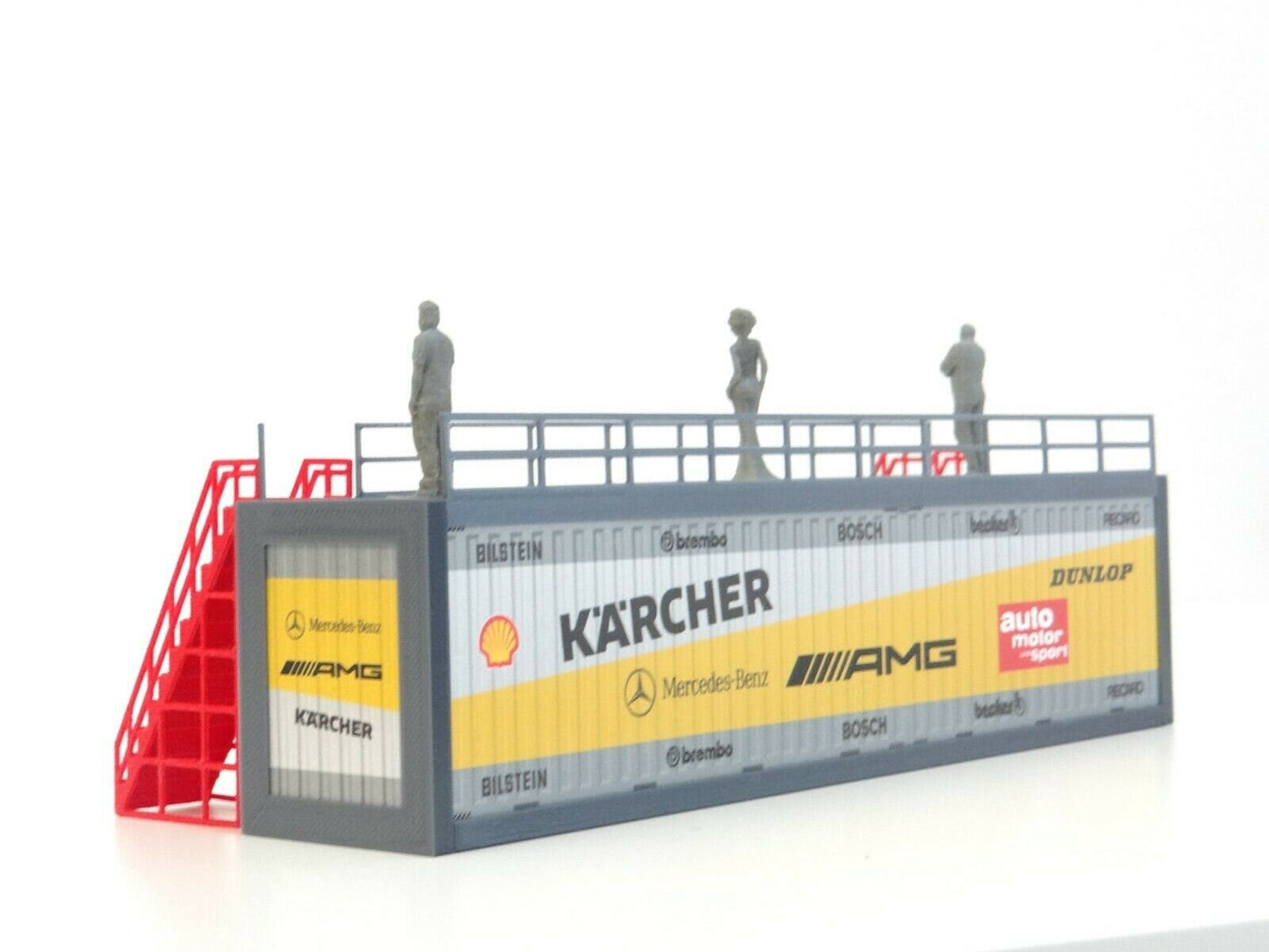 Scale 1:43 Diorama container tribune Diorama parts Rally track accessories Sports car model display decor