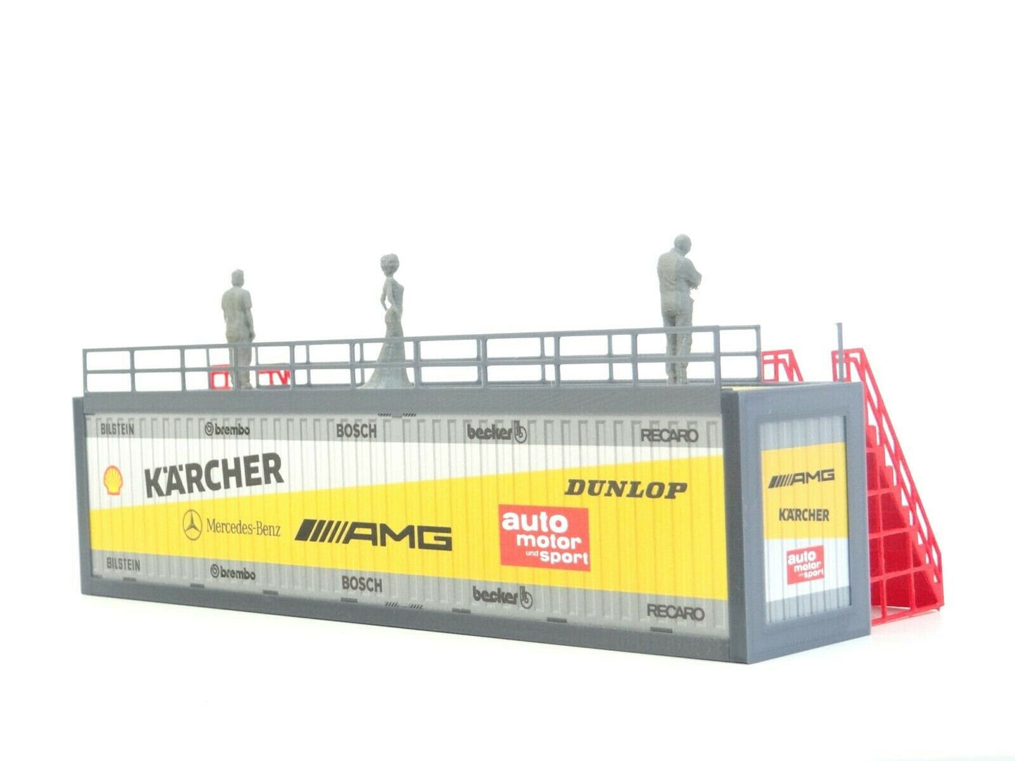 Scale 1:43 Diorama container tribune Diorama parts Rally track accessories Sports car model display decor