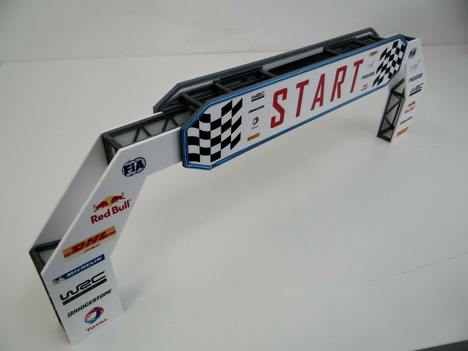 diorama racetrack neon light
