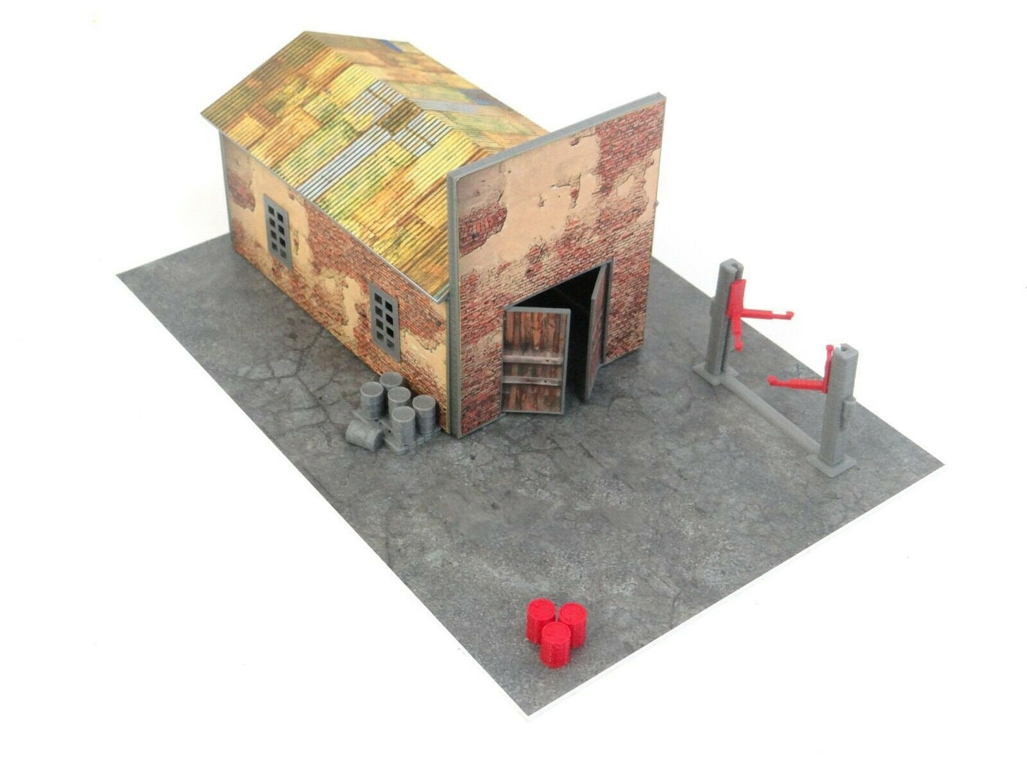 1:64 scale brick garage model kit for diecast car display