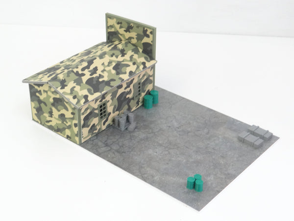 Scale 1:60 - 1:64 Diorama military car garage Display for diecast car models