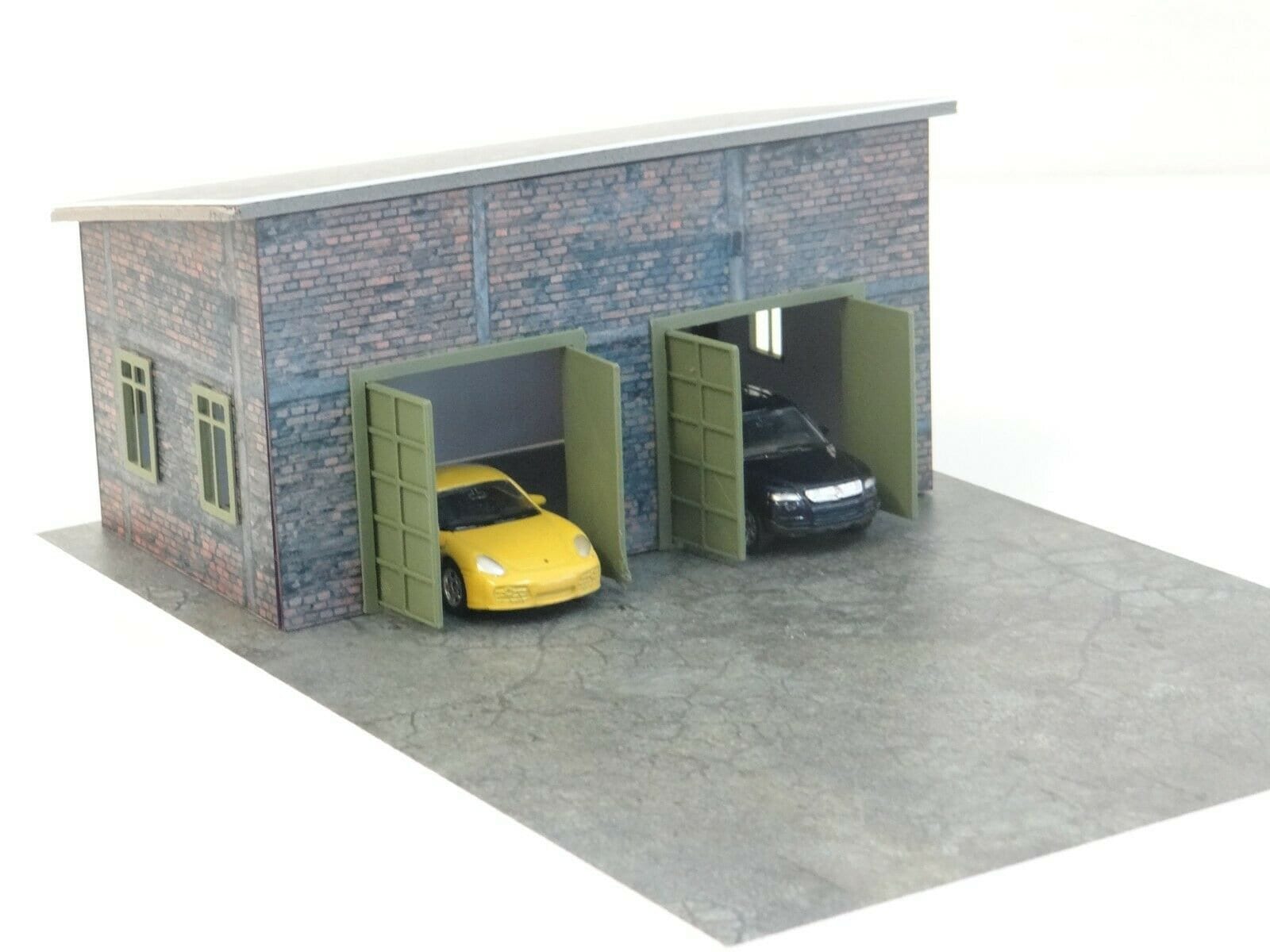 Scale 1:60 - 64 Diorama open garage shed miniature Model cars