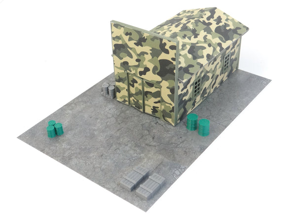 Scale 1:60 - 1:64 Diorama military car garage Display for diecast car models