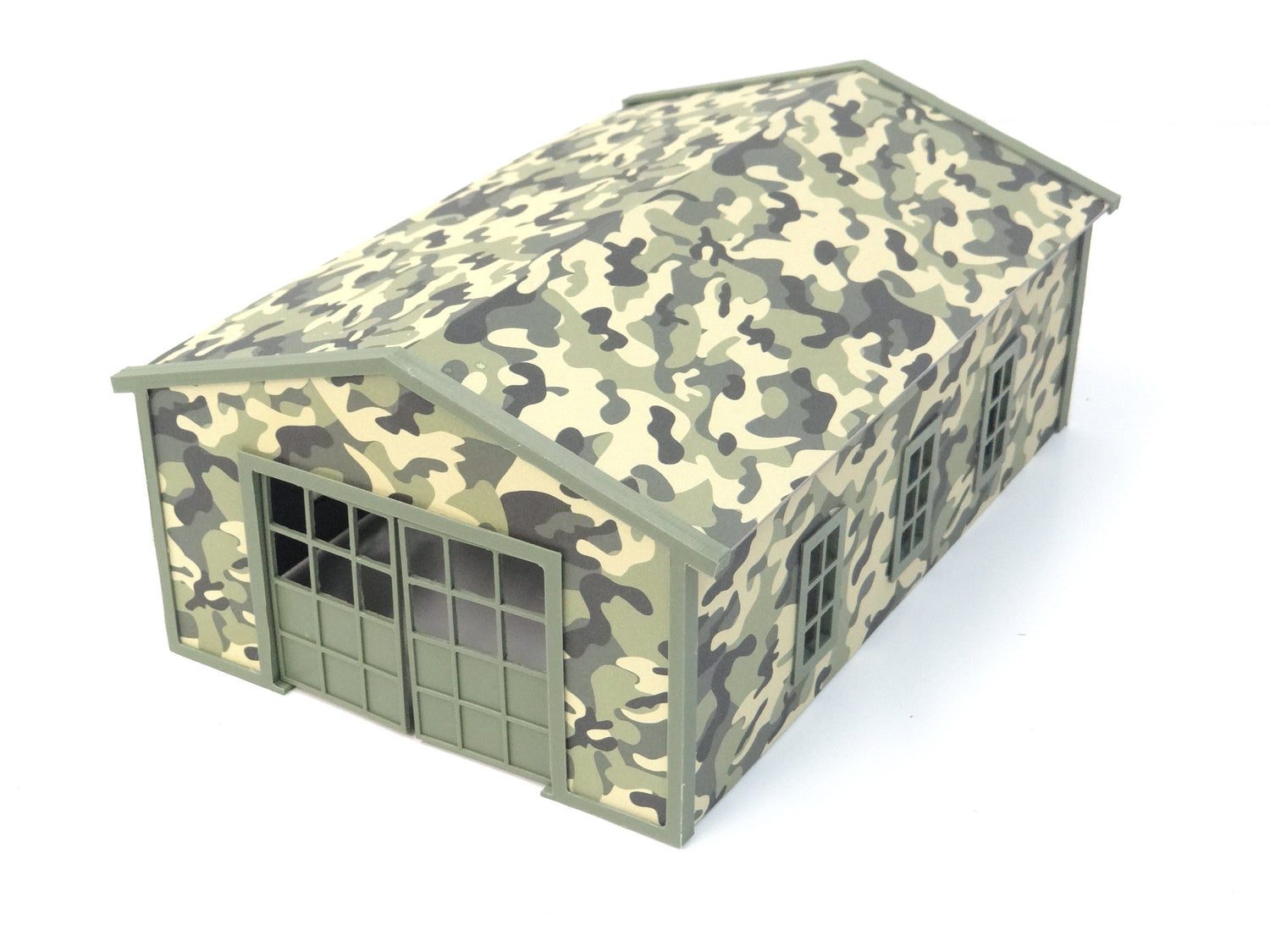 1:43 scale military garage hangar for diecast cars