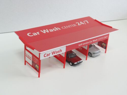Scale 1:43 Diorama car wash center Diorama model kit Auto model displa ...