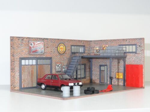 Diorama Model Kit Two Floor Auto Service Car Garage Scale 1:43