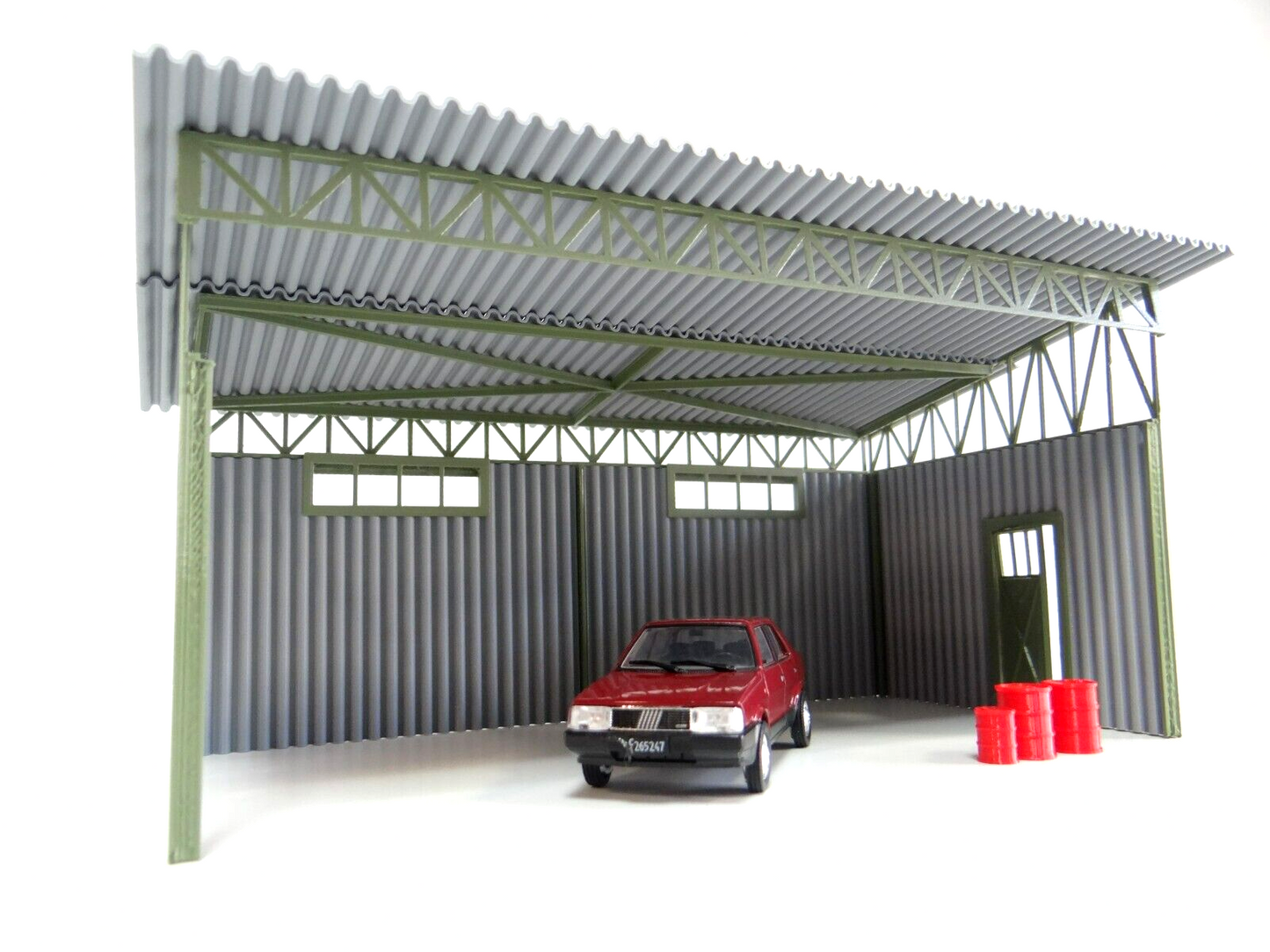 Model car display shed 1:43 scale diorama accessory