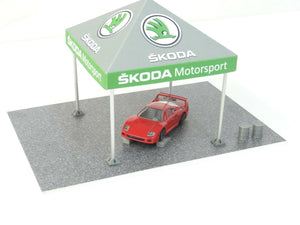 Diorama model car display