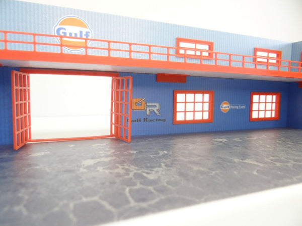Scale 1:60 - 1:64 Two-floor service garage Diorama model kit Model car display