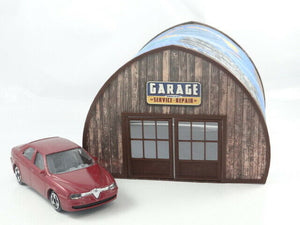 Diorama car garage scale 1/43