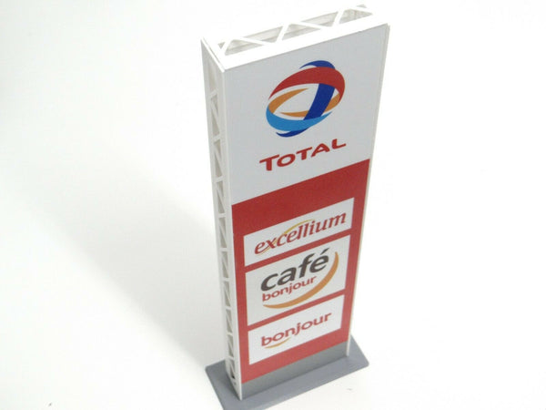 Scale 1:43 Gas station sign Diorama decoration Petrol station commercial sign