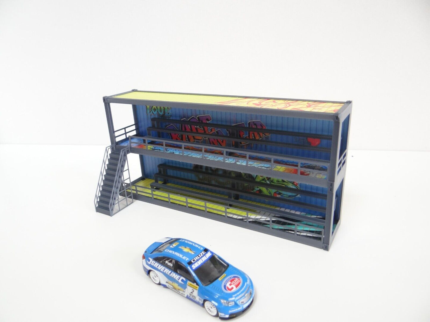 Diorama container tribune Scale 1:43 Grandstand Racetrack decoration PVC