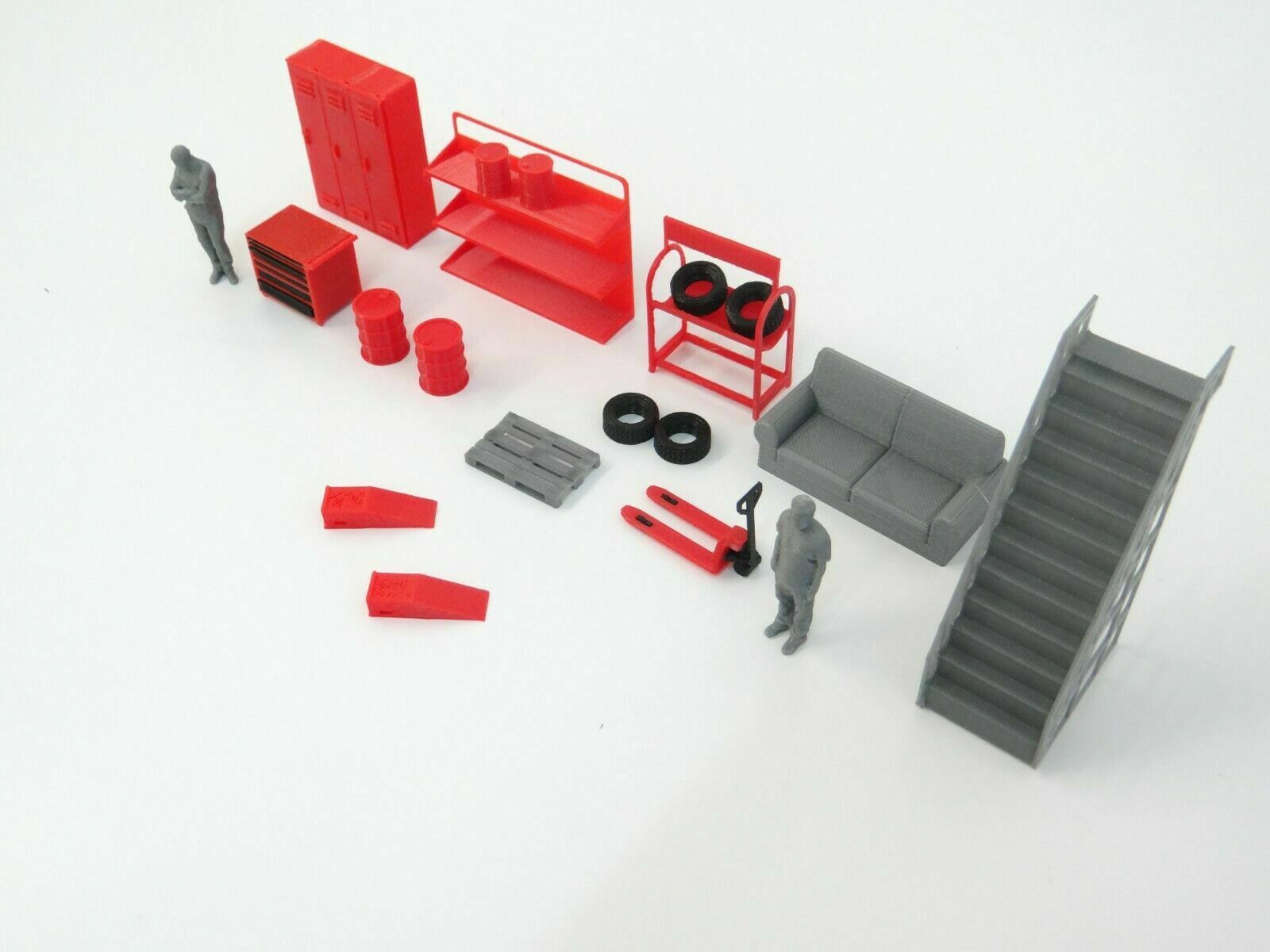 Scale 1:43 Diorama garage furniture Car garage tools Diorama