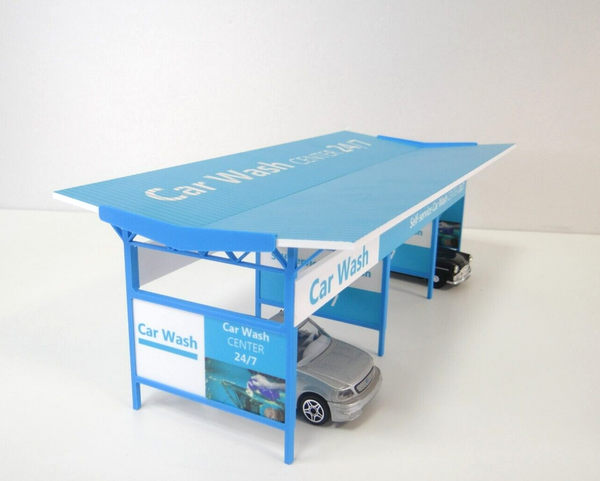 Scale 1:43 Auto cleaning centre Diorama model kit Miniature car models display