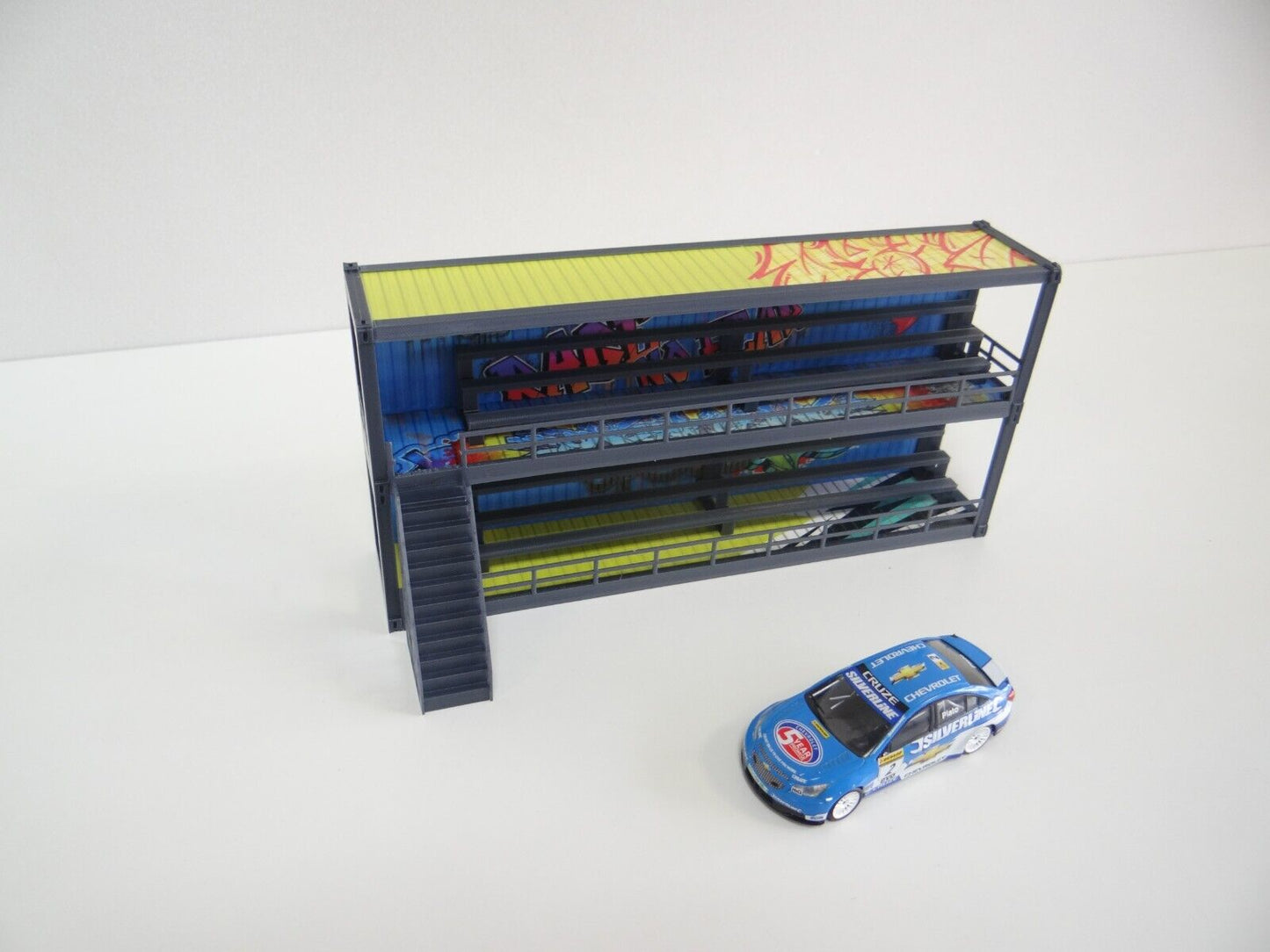 Diorama container tribune Scale 1:43 Grandstand Racetrack decoration PVC