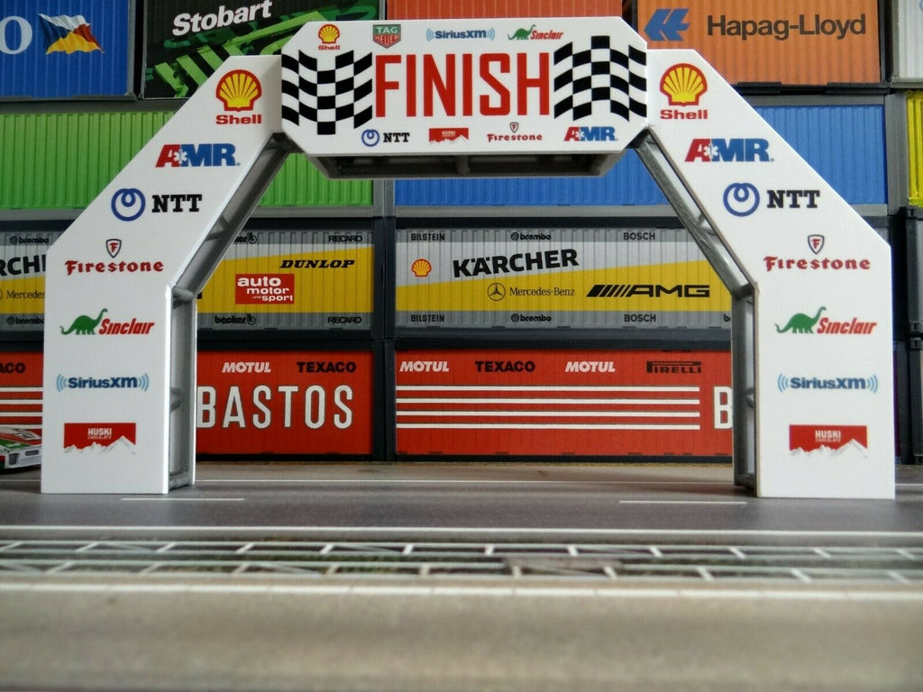 Diorama Parts Start Finish Rally Arch in Scale 1:43 Display Model Cars ...