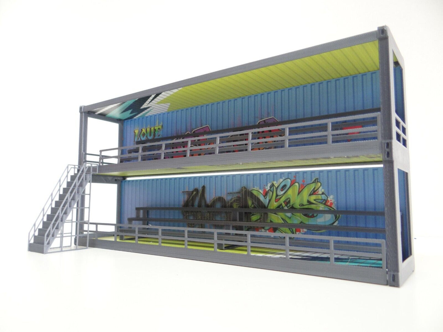 Diorama container tribune Scale 1:43 Grandstand Racetrack decoration PVC