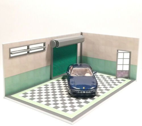 Diorama 1/43 garage metallic door